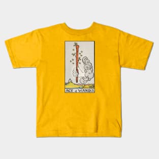 Ace of wands tarot card Kids T-Shirt